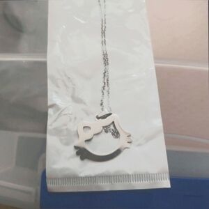 Meow! This Is Really Cute! Stainless Steel Silver Hello Kitty Necklace